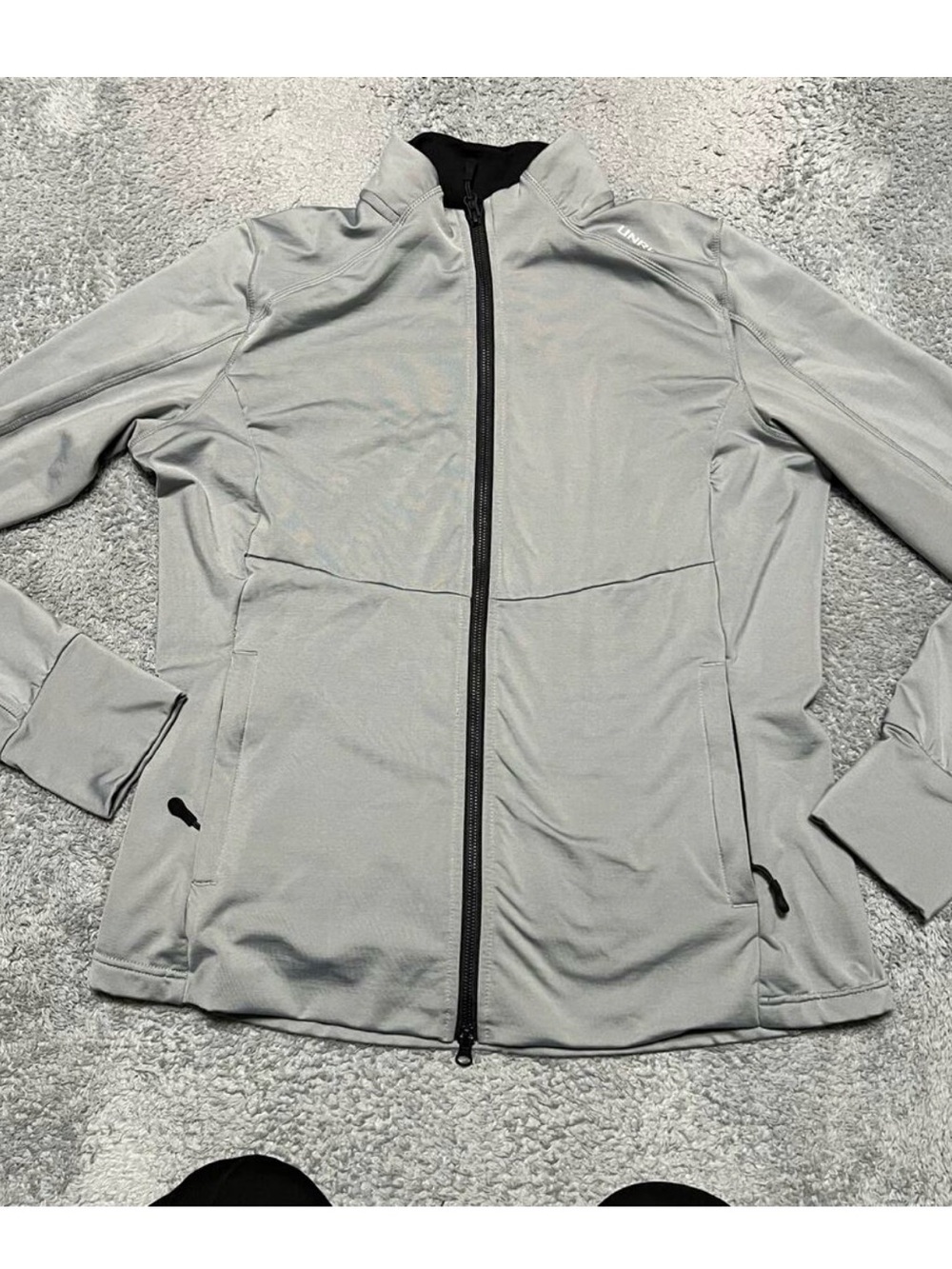 Gray Full-Zip Performance Jacket